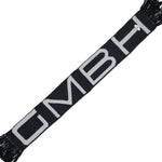 GmbH Knitted Colour Blocked Scarf With Fringes Dark Grey Scarves Idris Detail View 3 | GATE