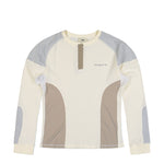 Gmbh Colour Blocked Henley Shirt Off White Longsleeves Imar Detail View 1 | GATE

