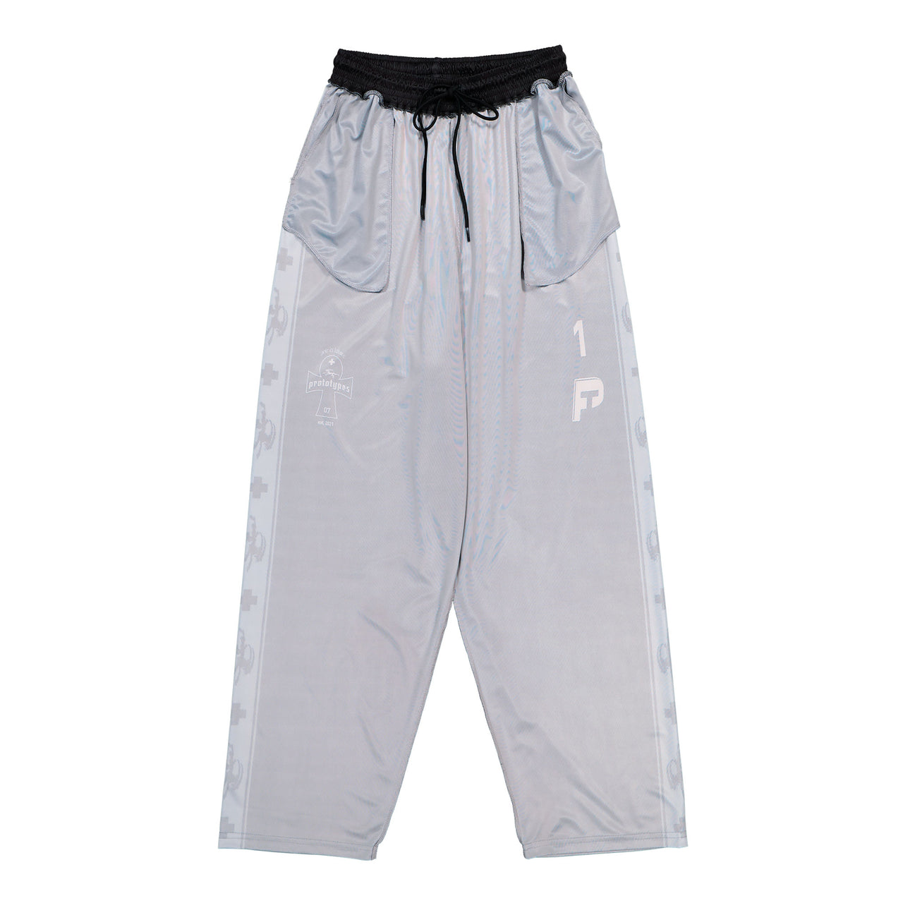 Prototypes Inside Out Football Pants Black sweat & Track Pants PT07PA04USB Detail View 1 | GATE
