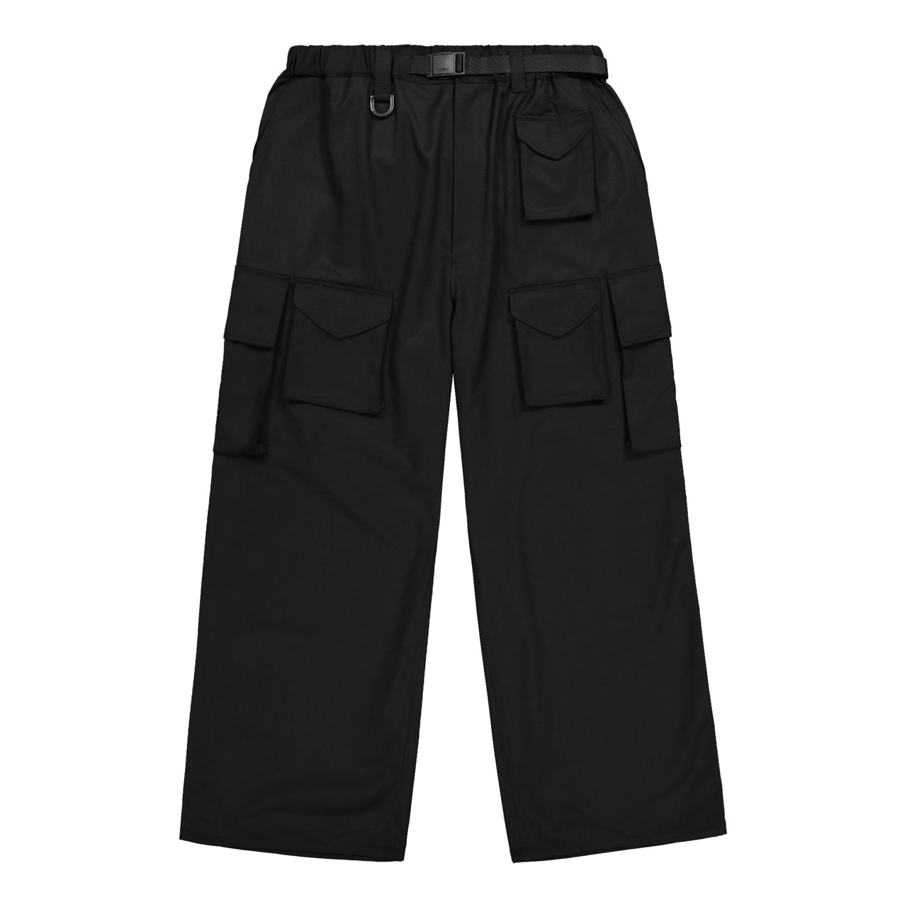 Y-3 Refined Wool Cargo Pants Black Pants IW7453 Detail View 1 | GATE