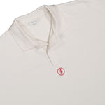 JW Anderson Anchor Embroidery Polo Off White T-Shirts JO0281-PG1479-002 / Off White Detail View 3 | GATE
