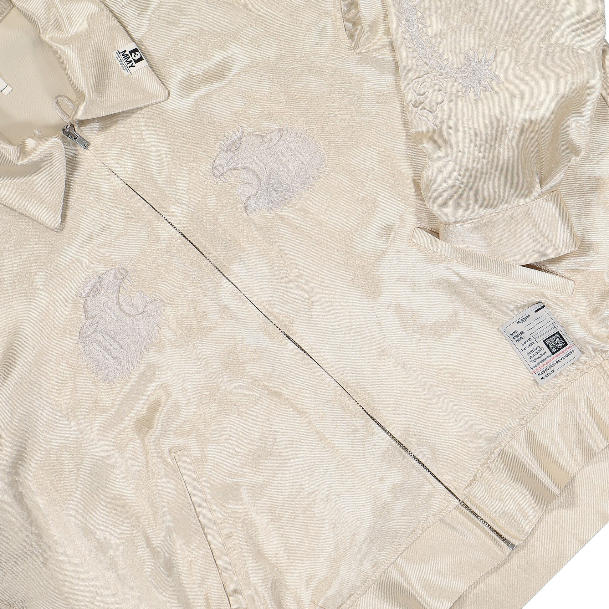 Maison Mihara Yasuhiro Collared Souvenir Jacket Beige Detail view 4 | Gate