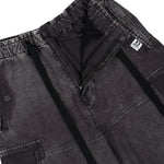Maison Mihara Yasuhiro Cotton Satin Cargo Trousers Black Detail view 5 | Gate