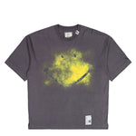 Maison Mihara Yasuhiro Smily Face Printed Ringer T-Shirt Black T-Shirts J15TS772  Detail View 1 | GATE
