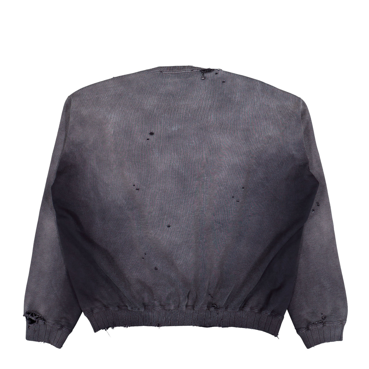 Maison Mihara Yasuhiro Sun Faded Pullover Black Sweatshirt J16PO722 Detail View 1 | GATE
