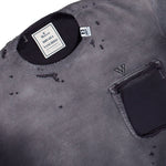 Maison Mihara Yasuhiro Sun Faded Pullover Black Sweatshirt J16PO722 Detail View 3 | GATE
