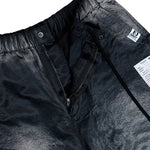 Maison Mihara Yasuhiro Sun Faded Satin Shorts Black Shorts J16PT142 Detail View 4 | GATE
