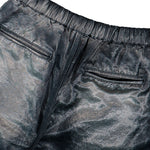 Maison Mihara Yasuhiro Sun Faded Satin Shorts Black Shorts J16PT142 Detail View 5 | GATE
