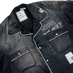 Maison Mihara Yasuhiro Sun Fade H/S Satin Shirts Black Shirts J16SH183 Detail View 3 | GATE
