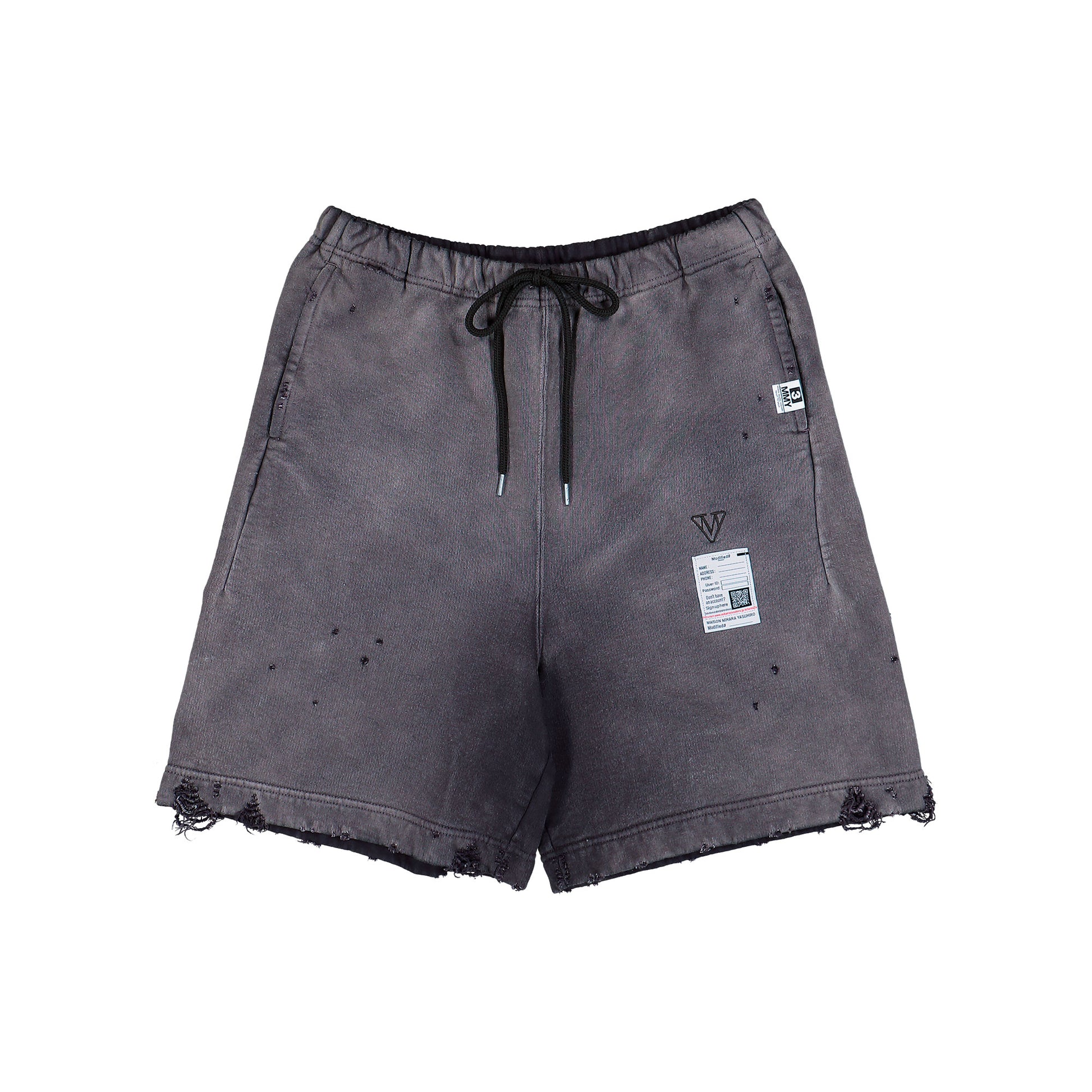 Maison Mihara Yasuhiro Sun Faded Shorts Black Short J16SP724 Detail View 1 | GATE
