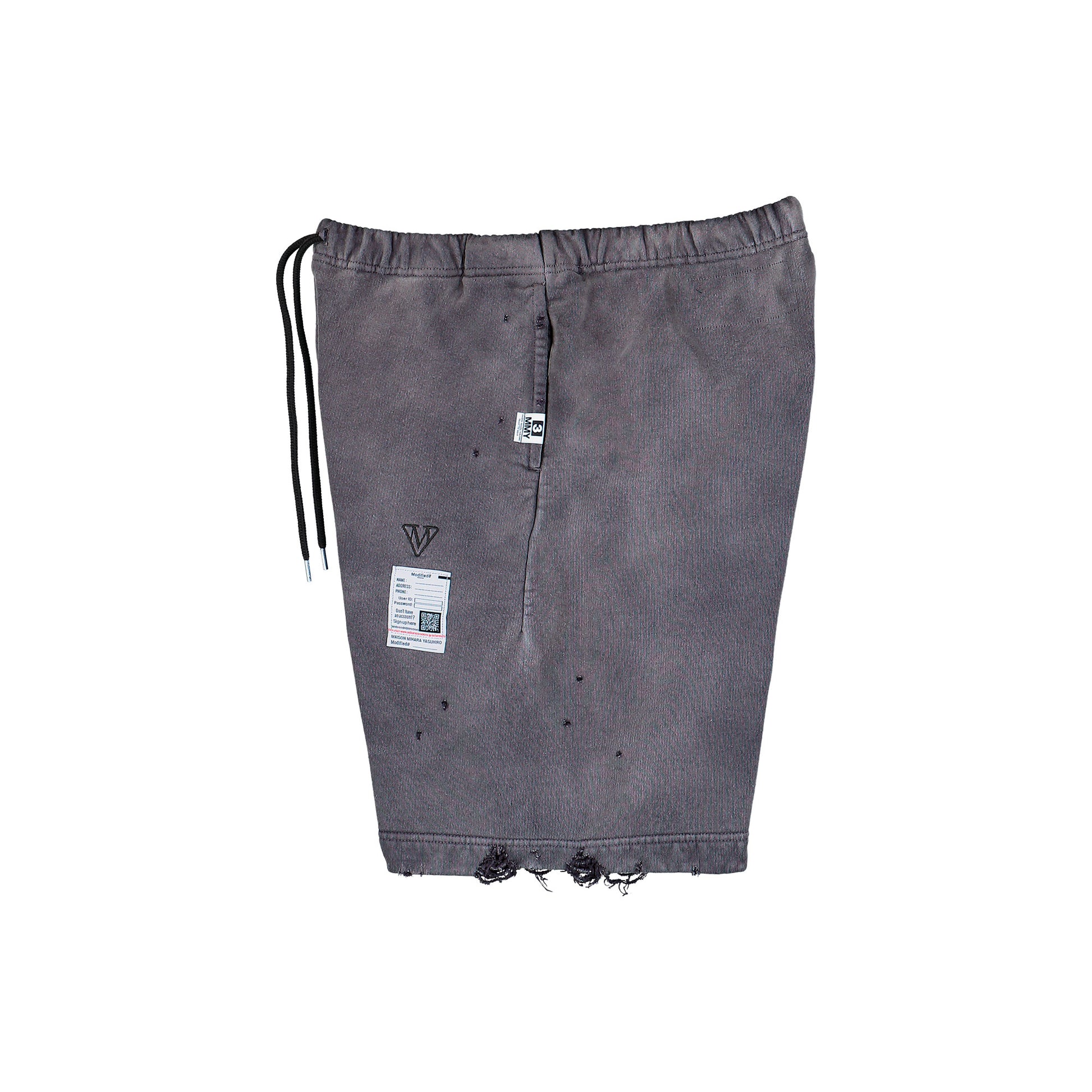Maison Mihara Yasuhiro Sun Faded Shorts Black Short J16SP724 Detail View 3 | GATE
