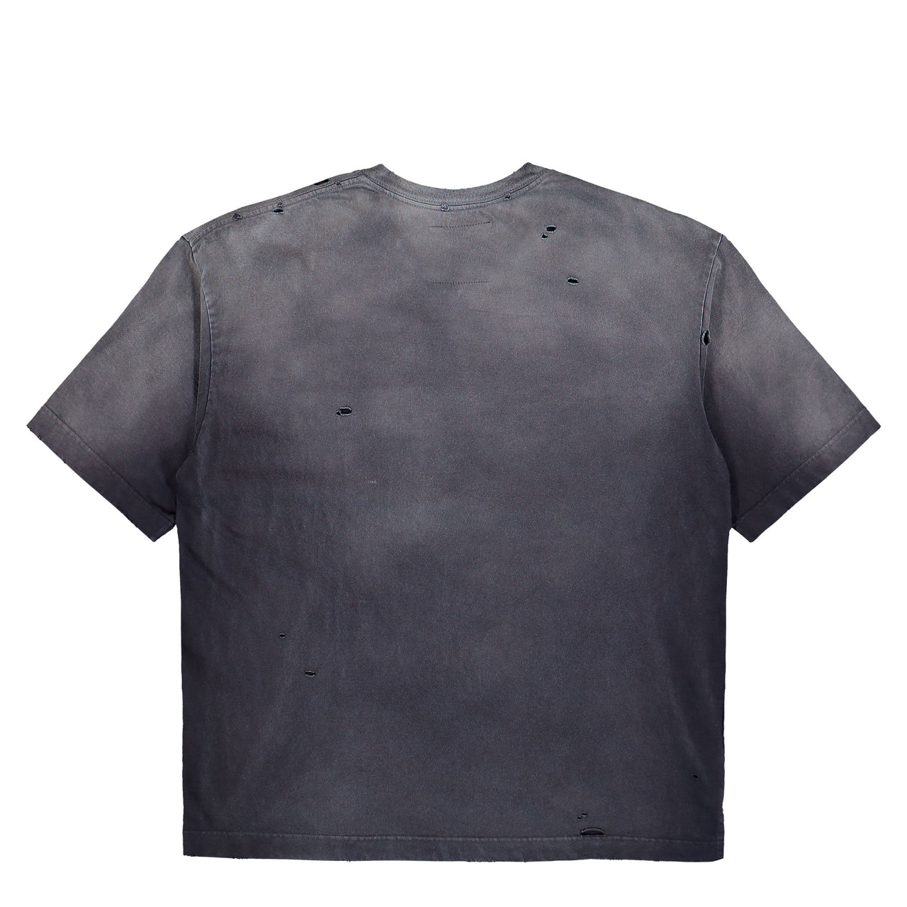 Maison Mihara Yasuhiro Sun Faded V Neck Tee Black t-Shirt J16TS802 Detail View 1 | GATE
