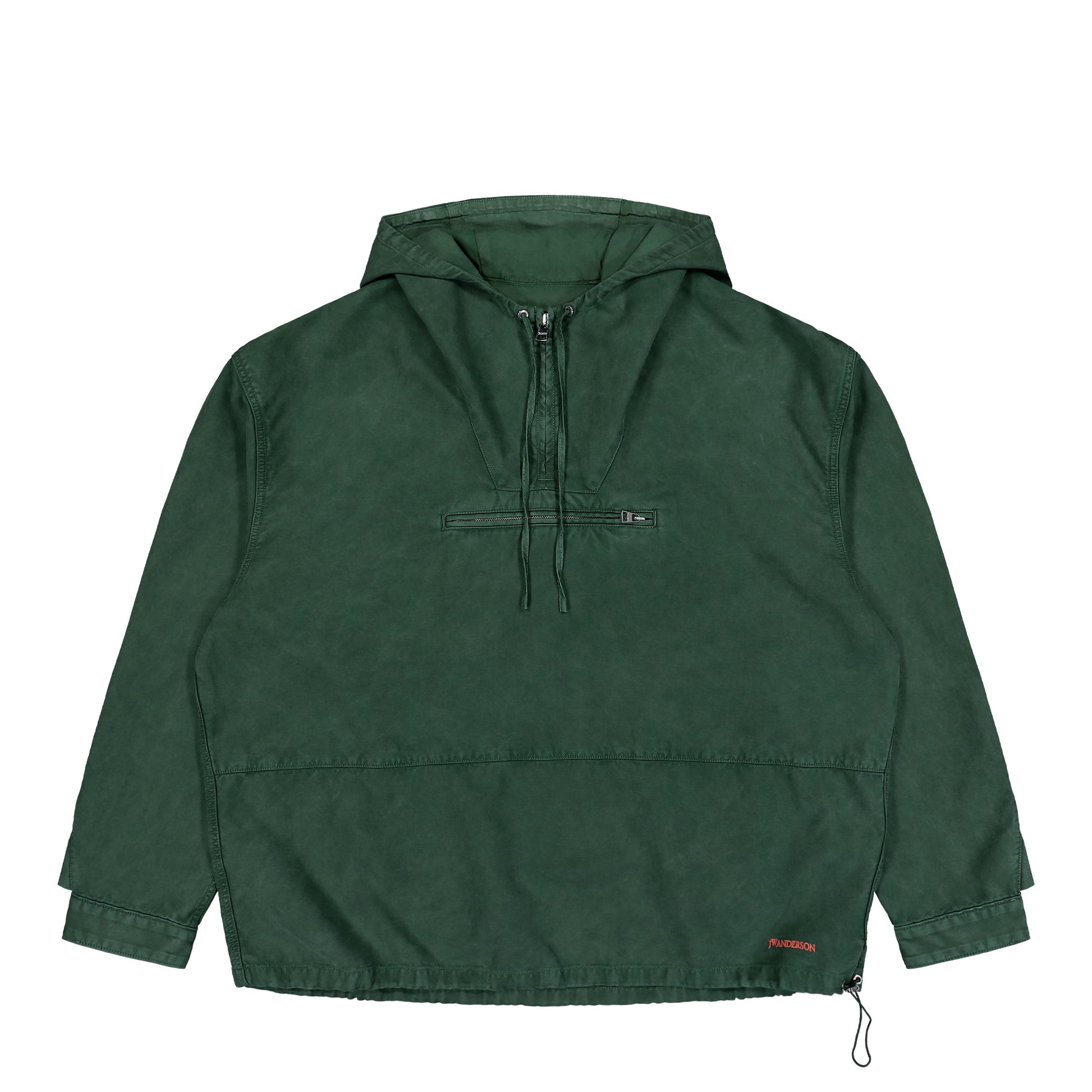 JW Anderson Garment Dye Anorak Pine Jackets JK0397-PG1600-555 Detail View 1 | GATE
