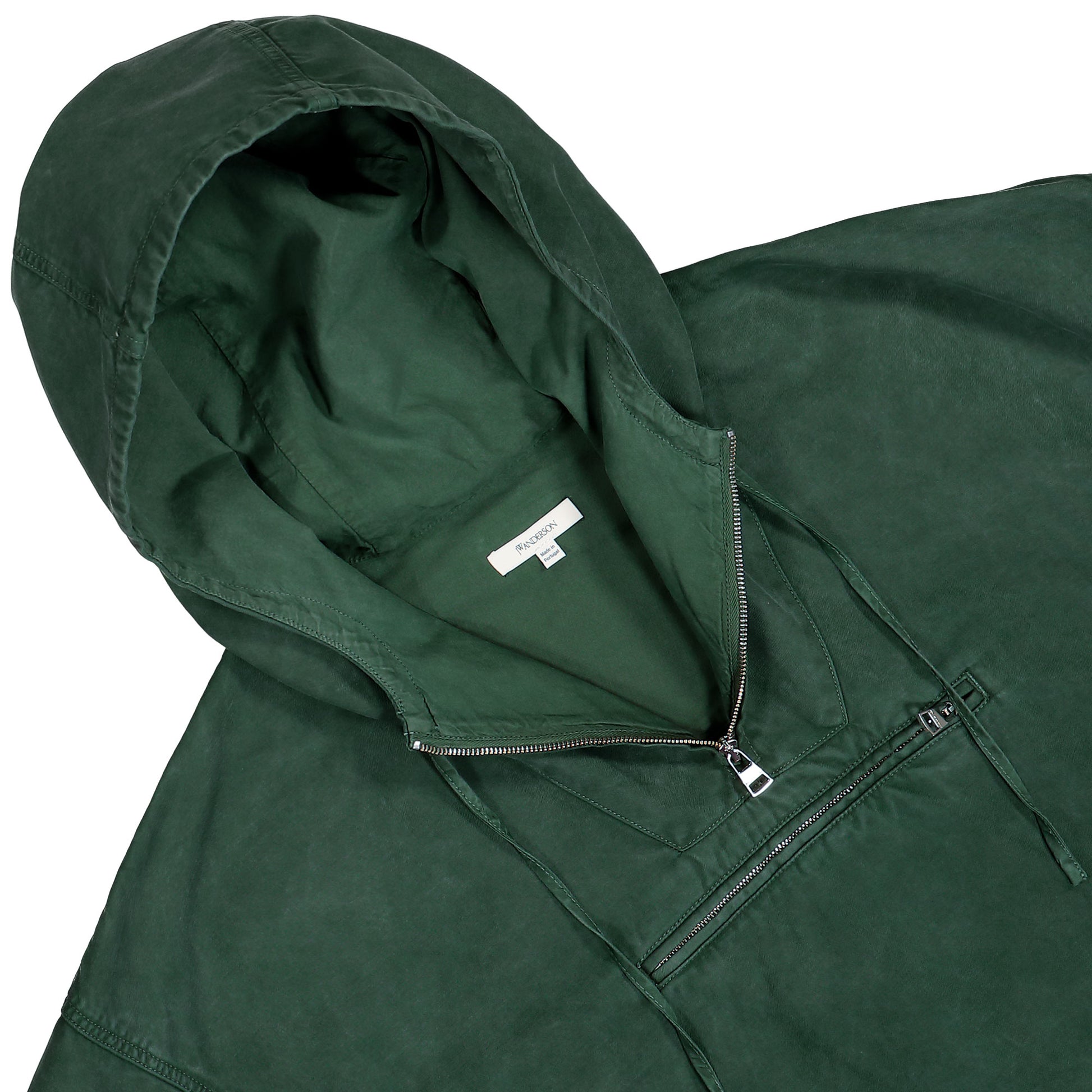JW Anderson Garment Dye Anorak Pine Jackets JK0397-PG1600-555 Detail View 3 | GATE
