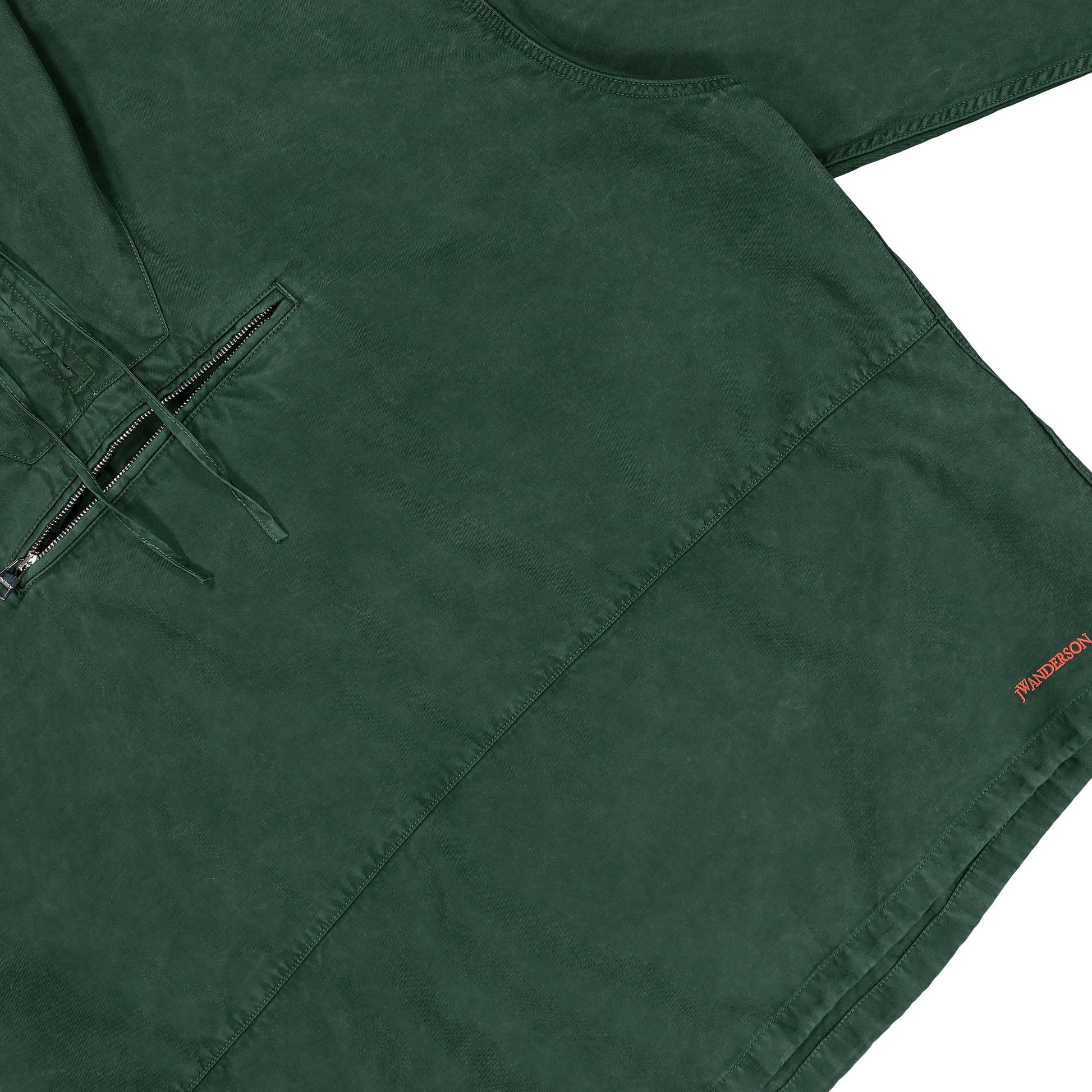 JW Anderson Garment Dye Anorak Pine Jackets JK0397-PG1600-555 Detail View 4 | GATE
