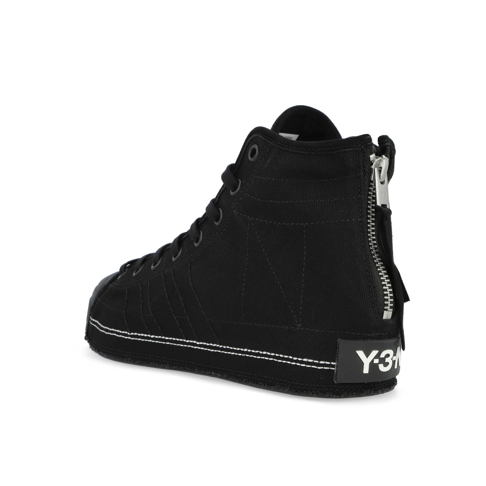 Neighborhood x Y-3 Nizza Hi Black / Black / Off White Sneaker JP6454 Material | Overkill

