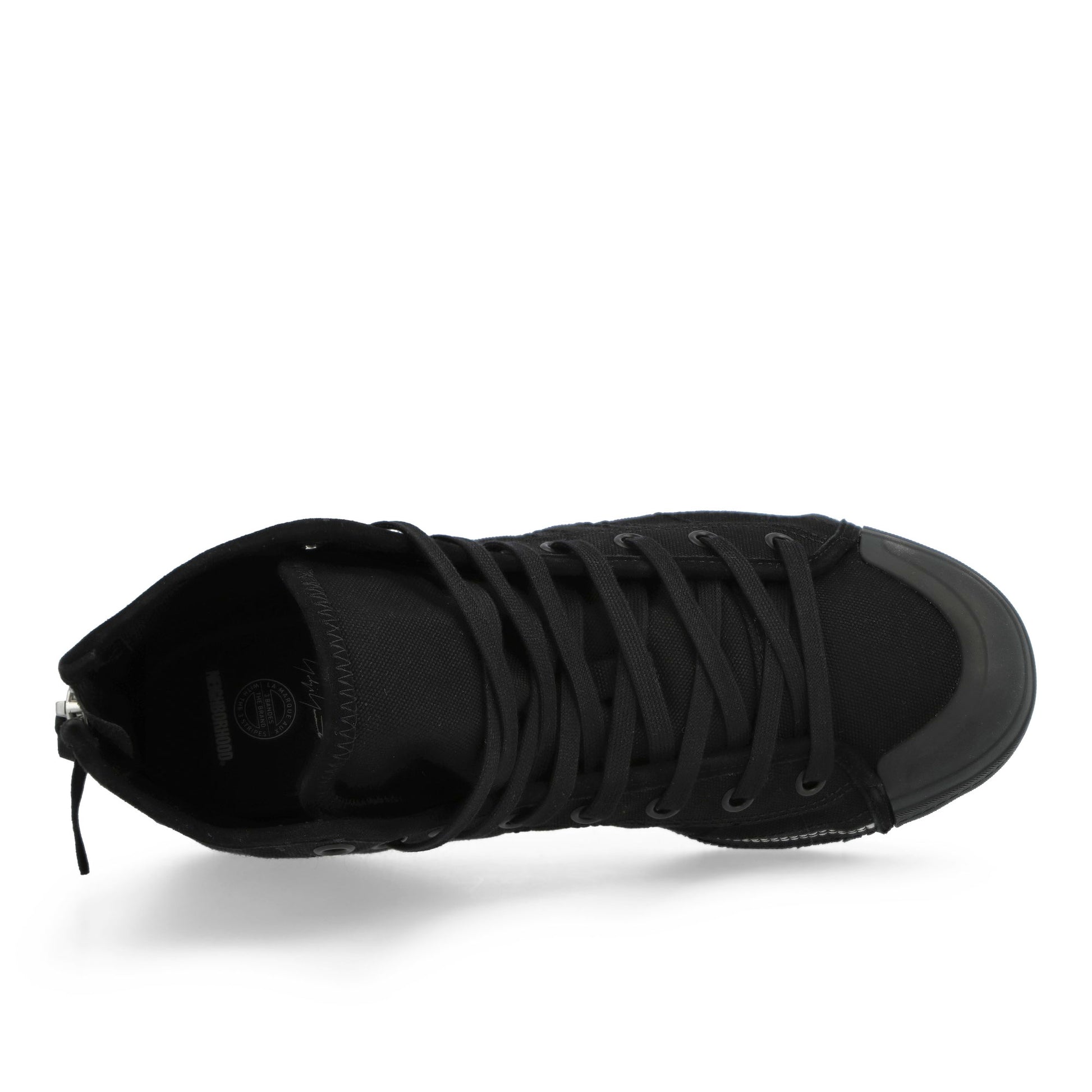 Neighborhood x Y-3 Nizza Hi Black / Black / Off White Sneaker JP6454 Detailfoto | Overkill
