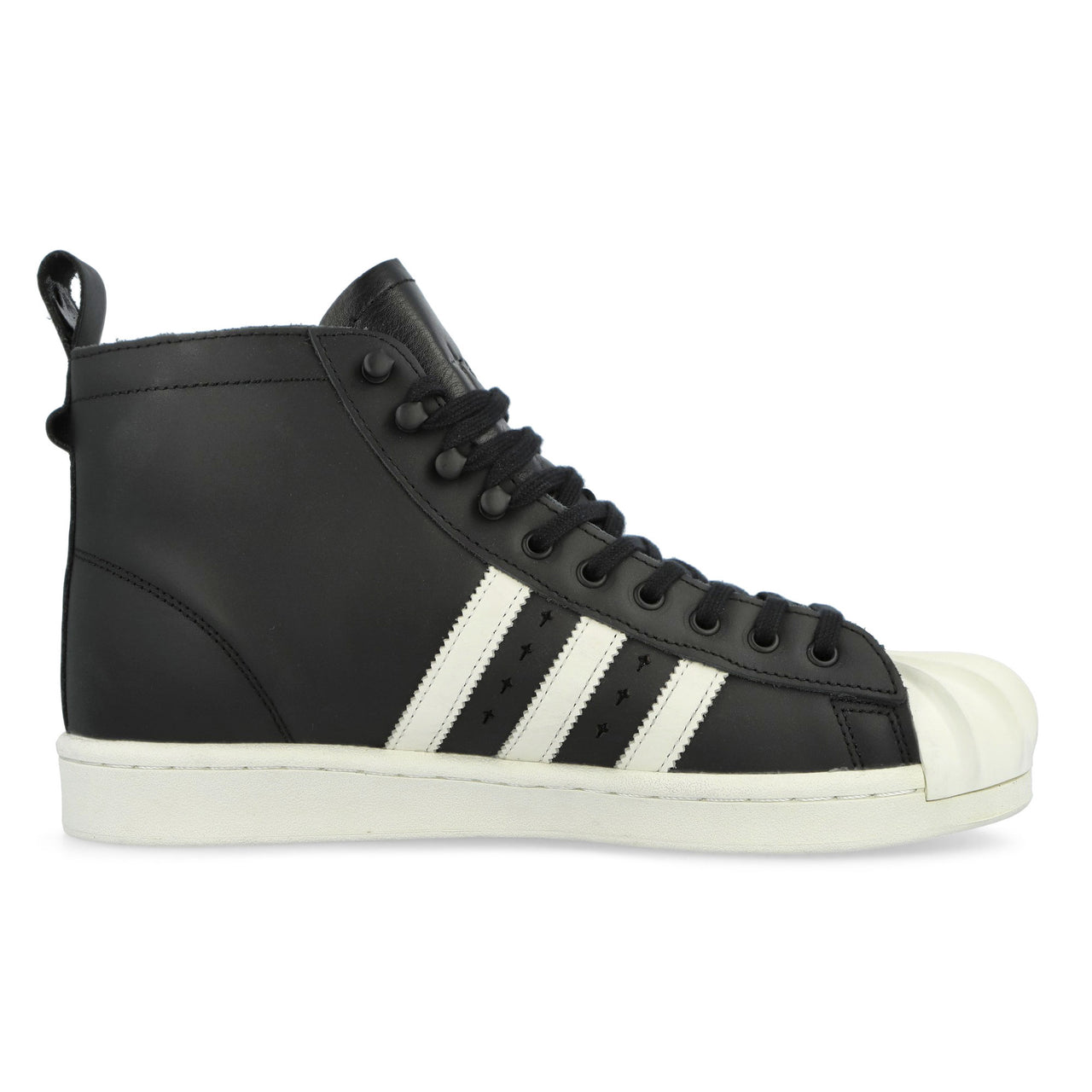 Thug Club x adidas Superstar Boot Luxe TC Core Black / Off White / Core Black High Top Sneakers JP6519 Detail View 1 | GATE