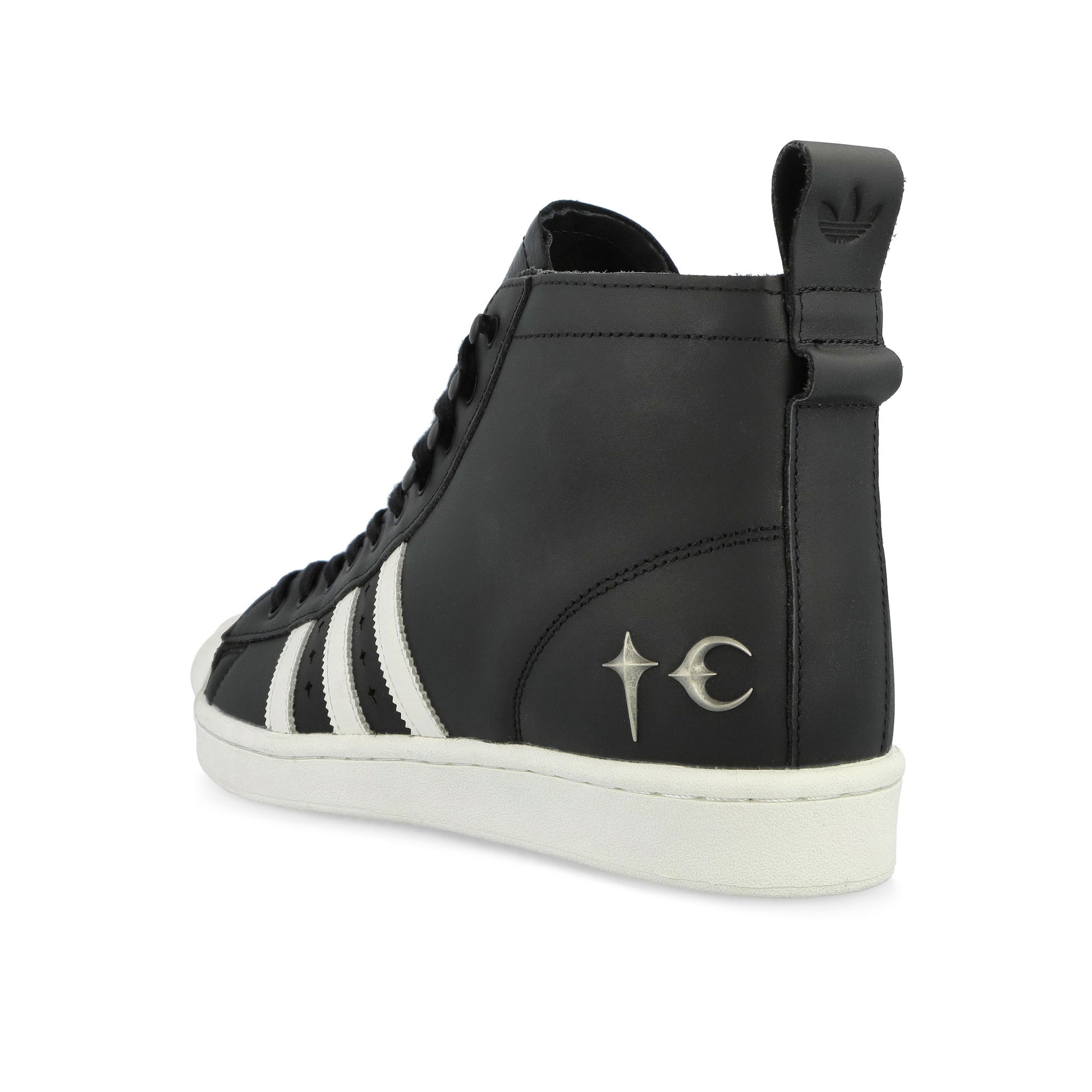 Thug Club x adidas Superstar Boot Luxe TC Core Black / Off White / Core Black High Top Sneakers JP6519 Detail View 3 | GATE