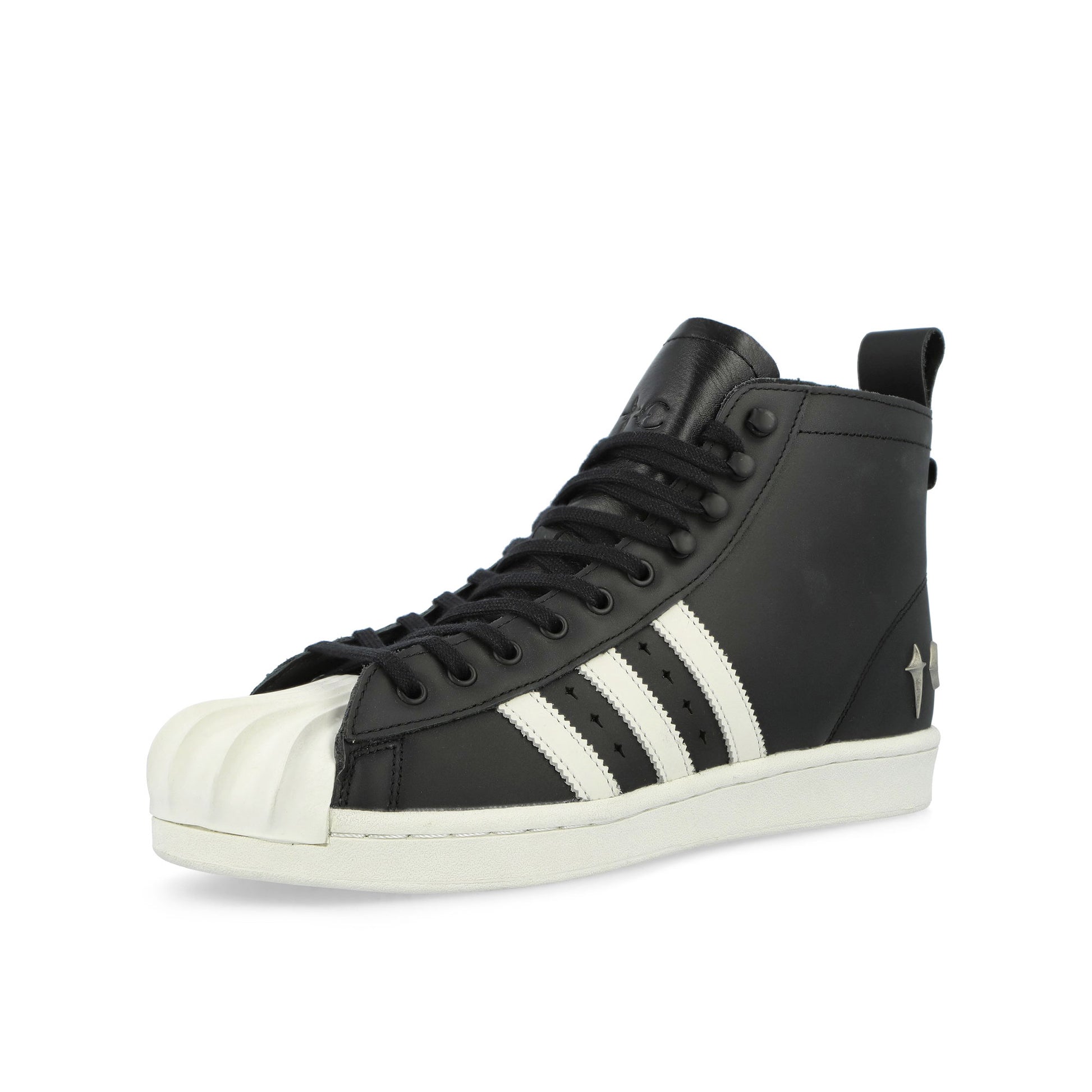 Thug Club x adidas Superstar Boot Luxe TC Core Black / Off White / Core Black High Top Sneakers JP6519 Detail View 4 | GATE