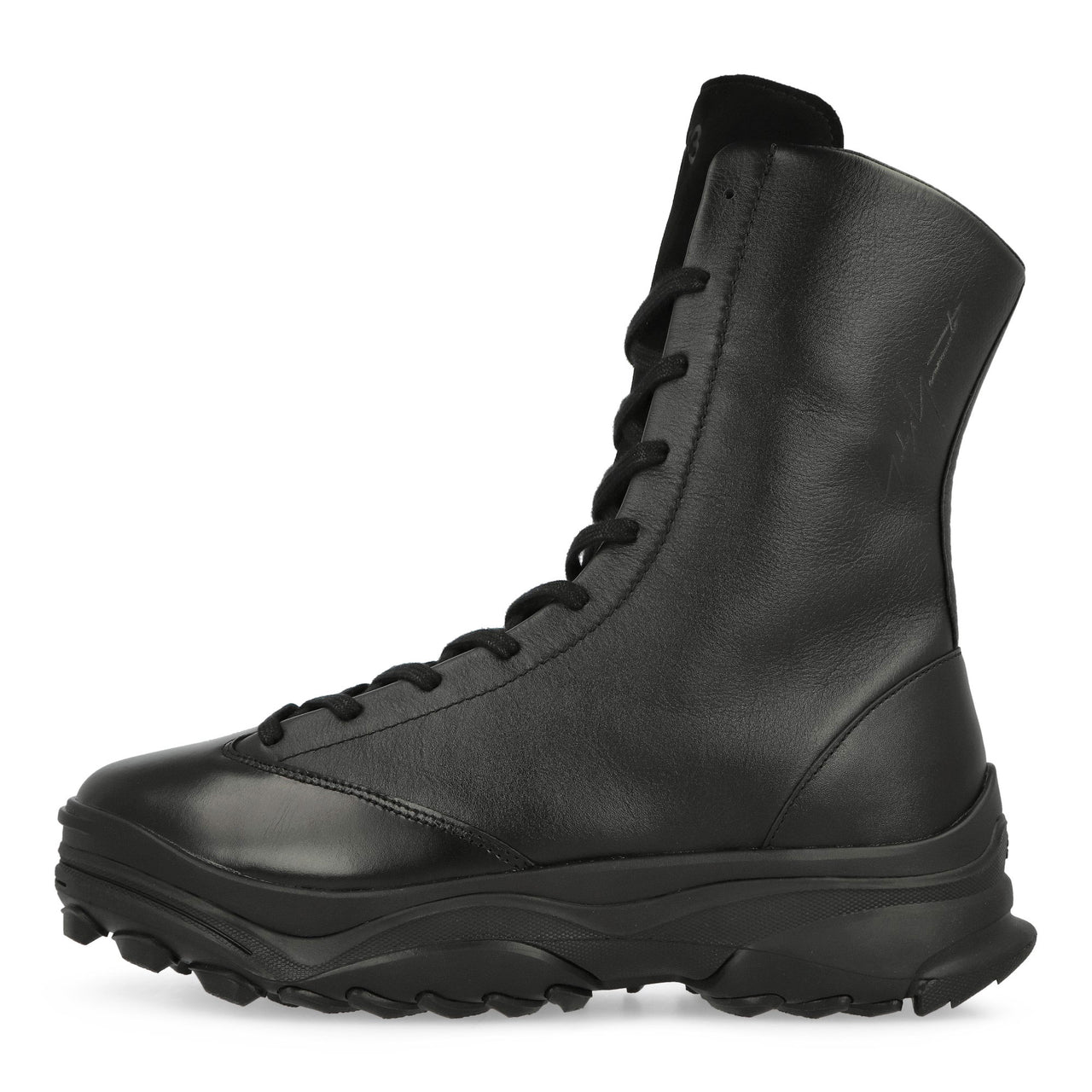 Y-3 GSG9 HI Black / Black / Black High Top Sneakers JQ9201 Detail View 1 | GATE
