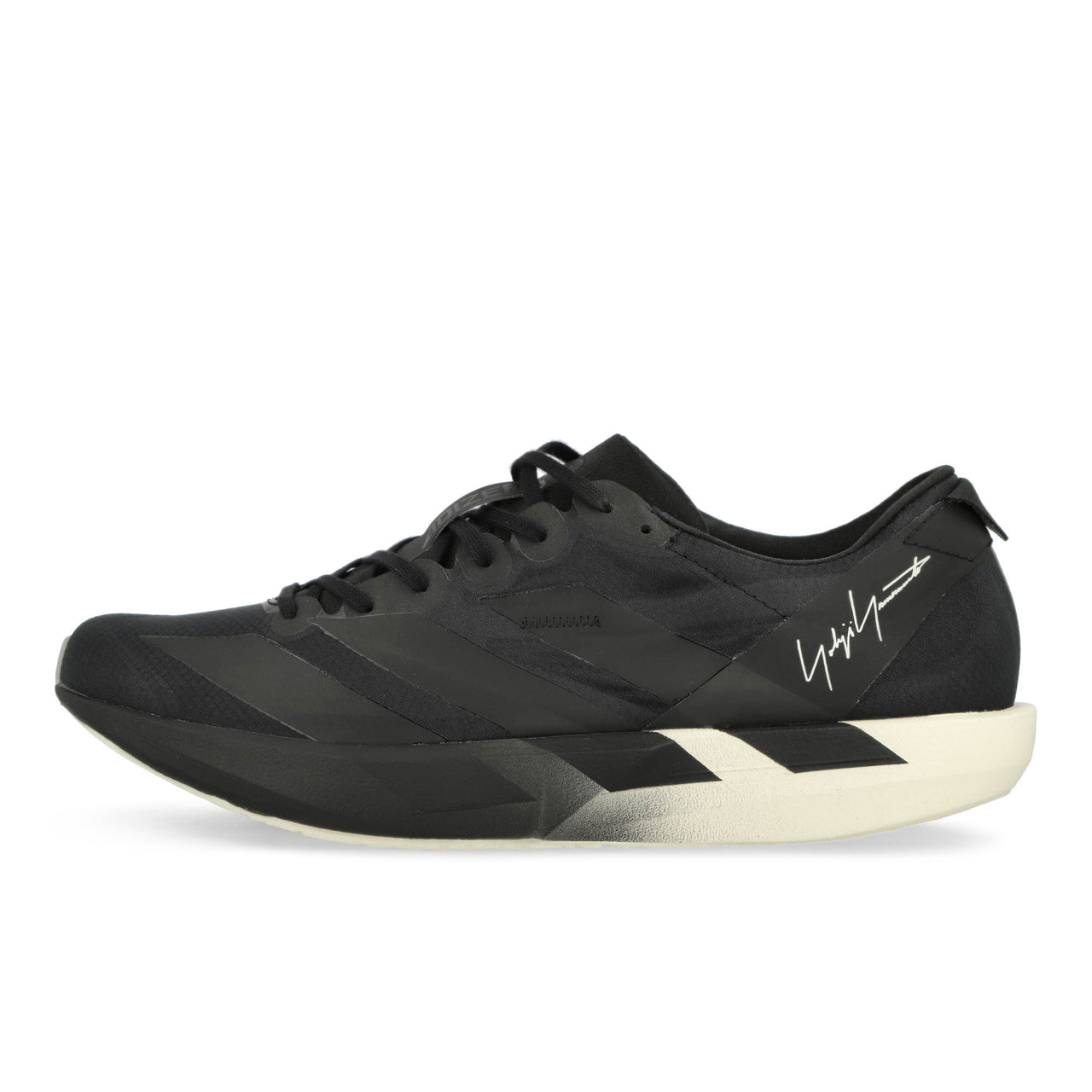 Y-3 Adios 9  Black / Black / Off White Low Top Sneakers JR6652 Detail View 1 | GATE