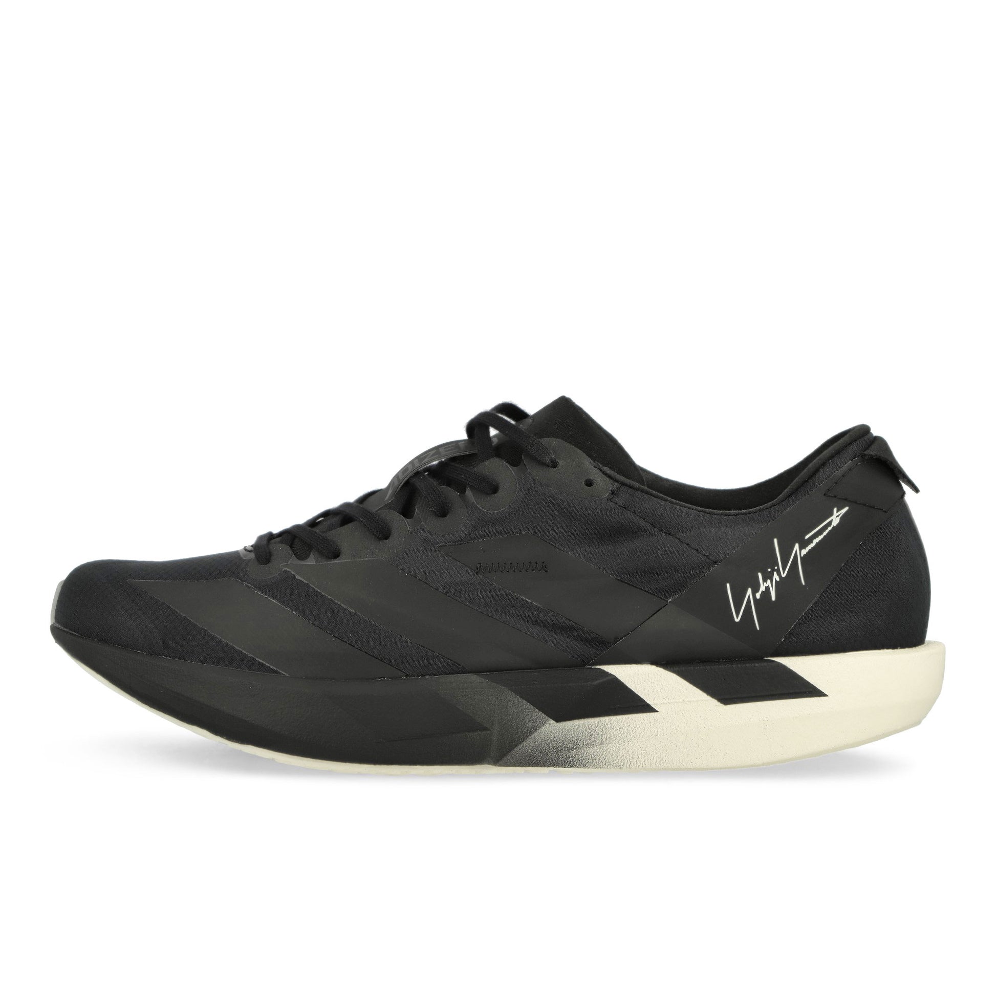 Y-3 Adios 9  Black / Black / Off White Low Top Sneakers JR6652 Detail View 1 | GATE