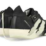Y-3 Adios 9  Black / Black / Off White Low Top Sneakers JR6652 Detail View 3 | GATE