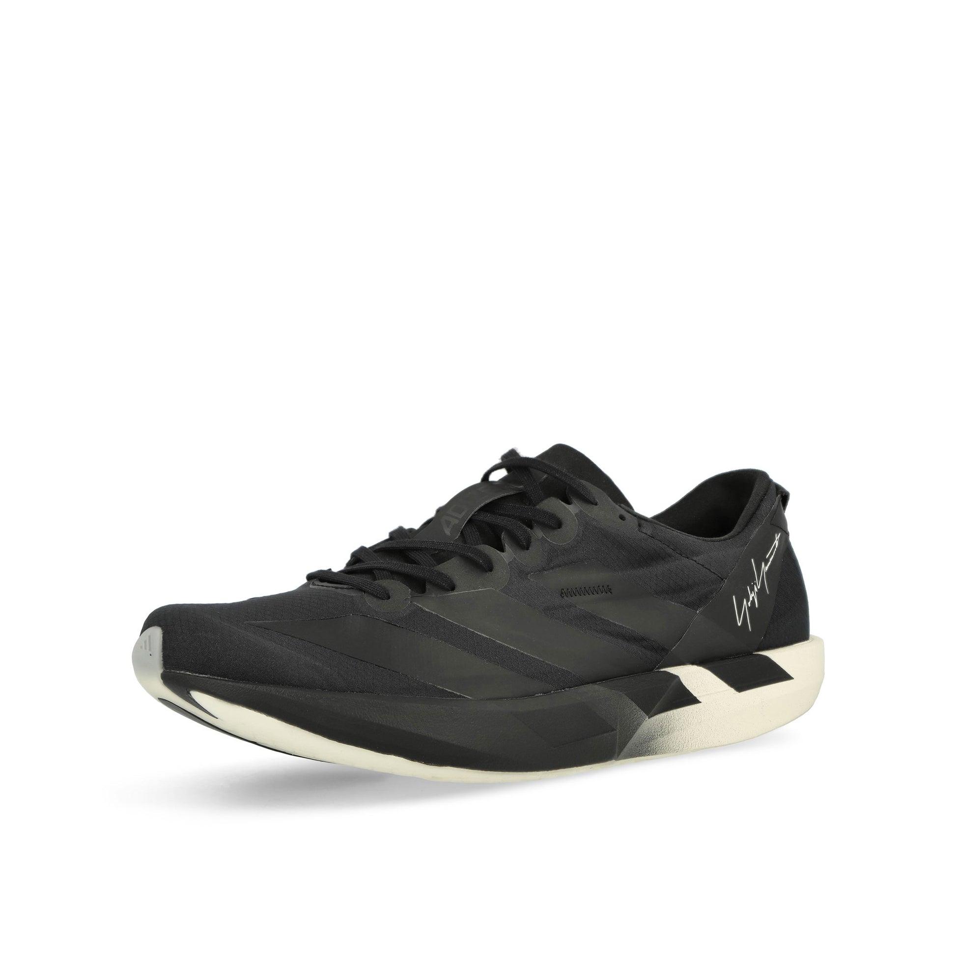 Y-3 Adios 9  Black / Black / Off White Low Top Sneakers JR6652 Detail View 5 | GATE