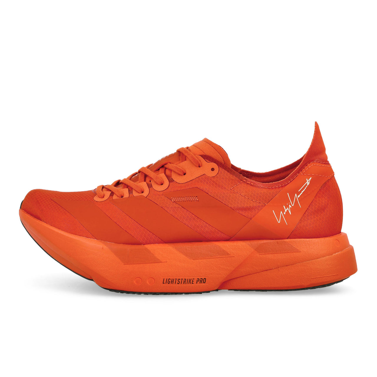 Y-3 Adizero Adios Pro 4 Craft Chili / Craft Chili / Orbit Grey Sneaker JR6657 Detail View 1 | GATE