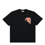 JW Anderson Reclining Stud Chest Pocket T-Shirt Black Detail view 1 | Gate
