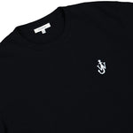 JW Anderson Anchor Embroidery T-Shirt Black T-Shirts JT0257-PG1510-999 / Black Detail View 3 | GATE
