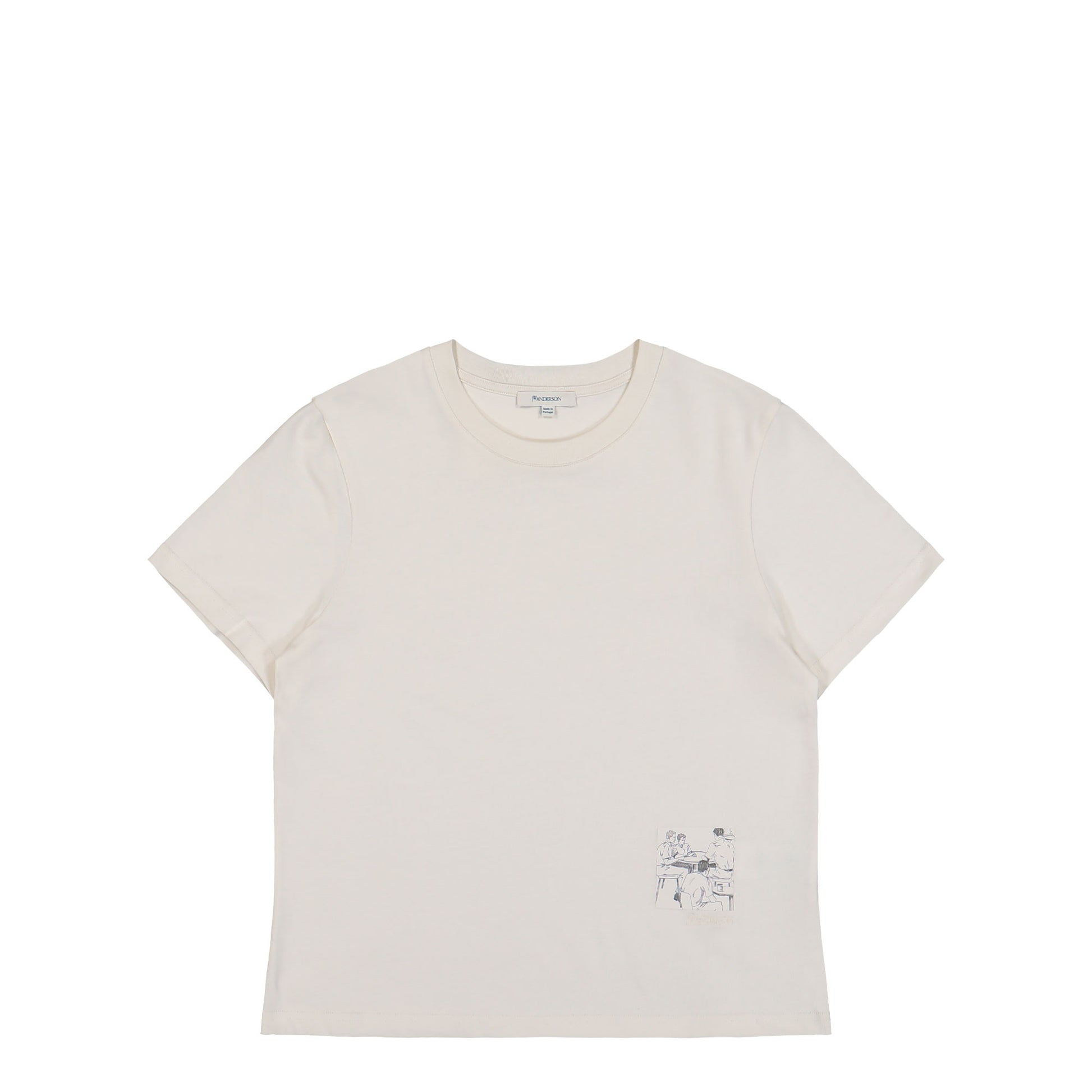 JW Anderson Mini Graphic T-Shirt Off White T-Shirts JT0301-PG1510-002 / Off White Detail View 1 | GATE
