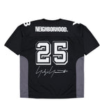 Neighborhood x Y-3 Football Jersey Black T-Shirts JW6997 Close-up | Overkill

