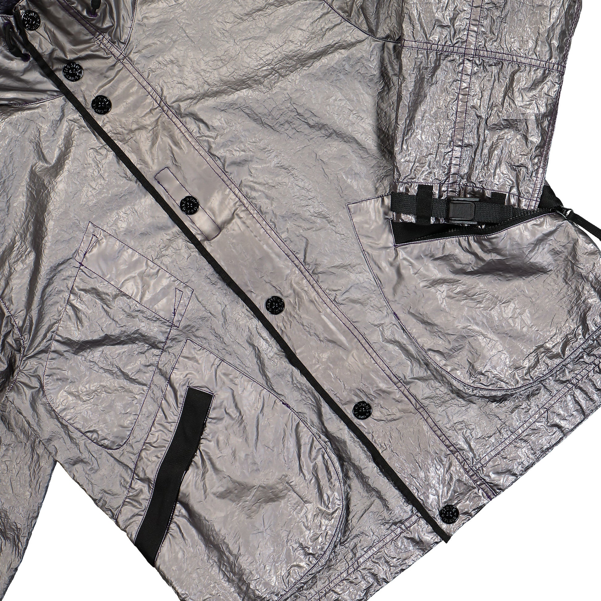 Stone Island Metal Cover Jacket Purple Detail view 4 | Gate