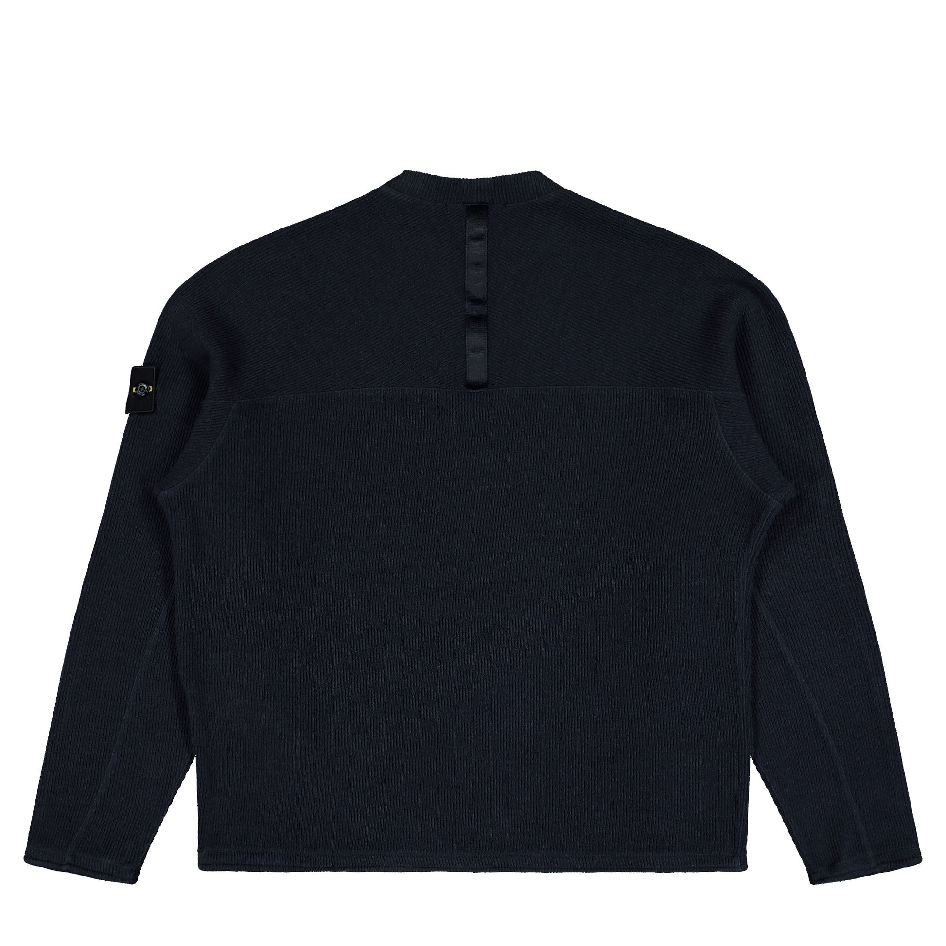 Stone Island Crewneck Sweatshirt With Back Yoke Detail Navy Blue Sweatshirts K2S156100044-S0227 V0020 Detail View 2 | GATE