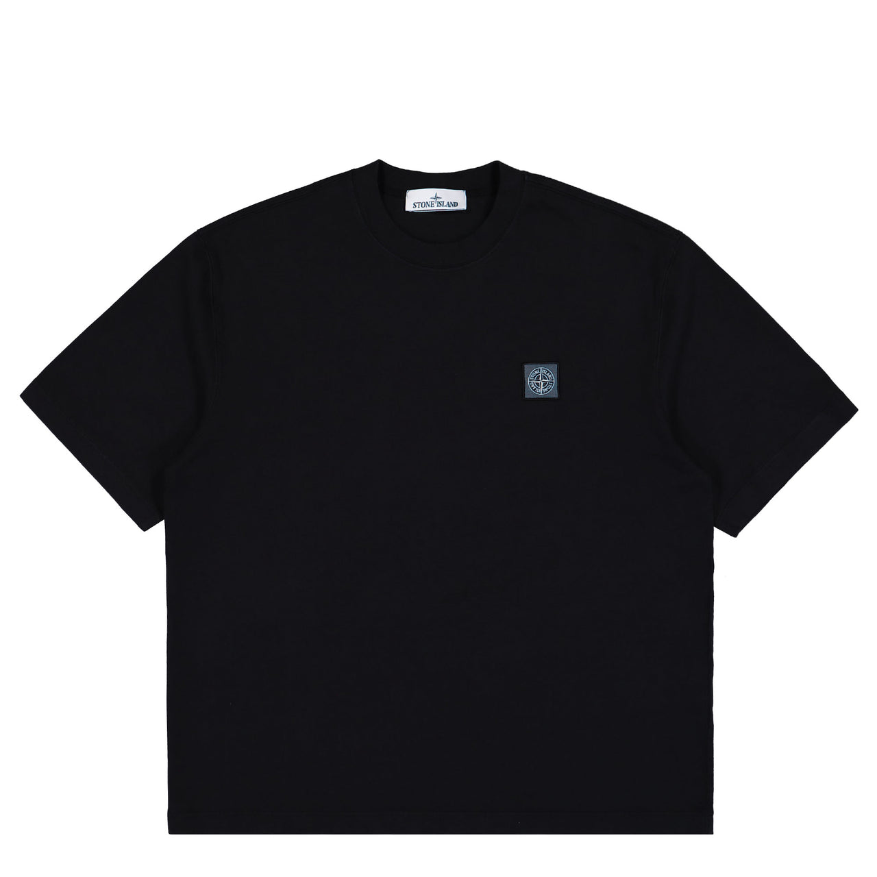 Stone Island SS T-Shirt With Compass Patch Black T-Shirt K2S152100025-S0115 V0029 Detail View 1 | Gate