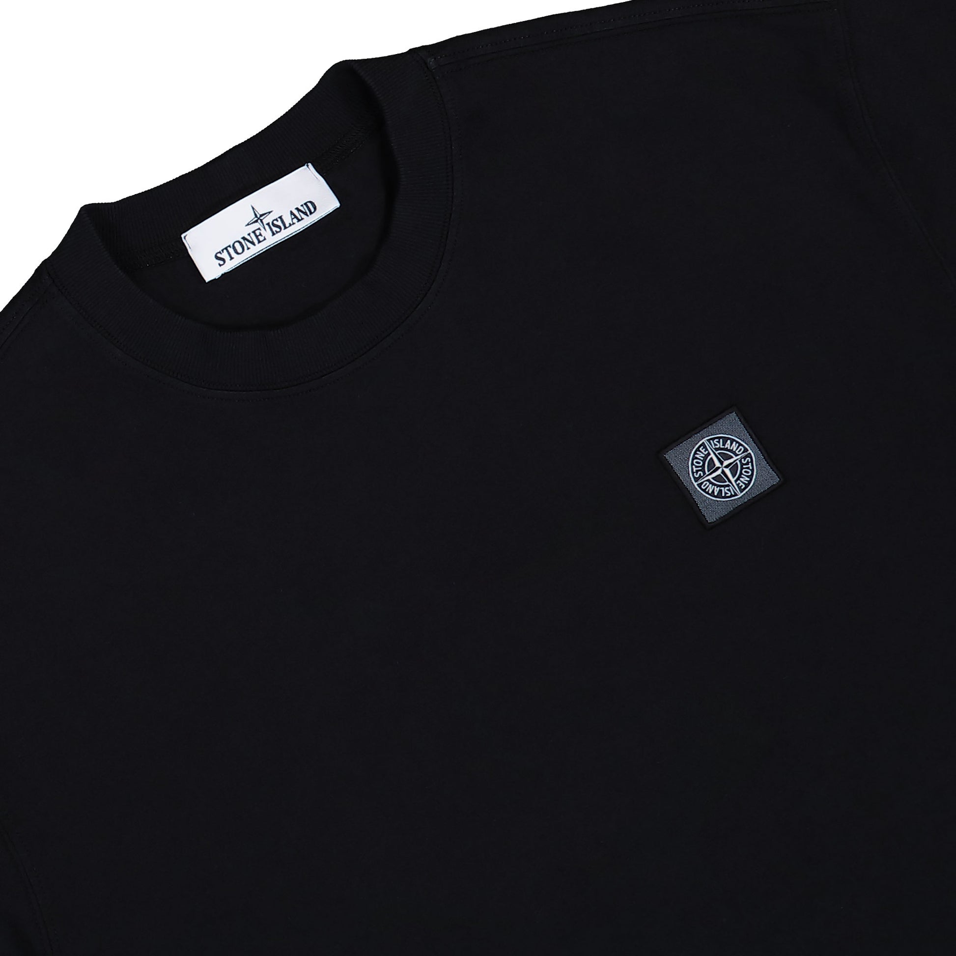 Stone Island SS T-Shirt With Compass Patch Black T-Shirt K2S152100025-S0115 V0029 Detail View 3 | Gate