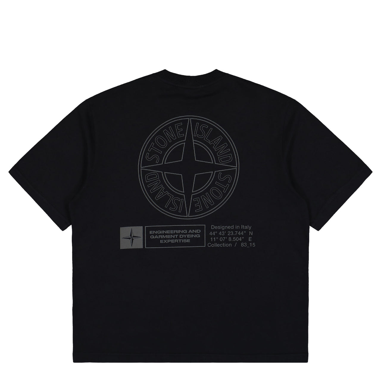 Stone Island SS T-Shirt With Industrial Print Black T-Shirt K2S152100037-S0241 V0029 Detail View 1 | Gate
