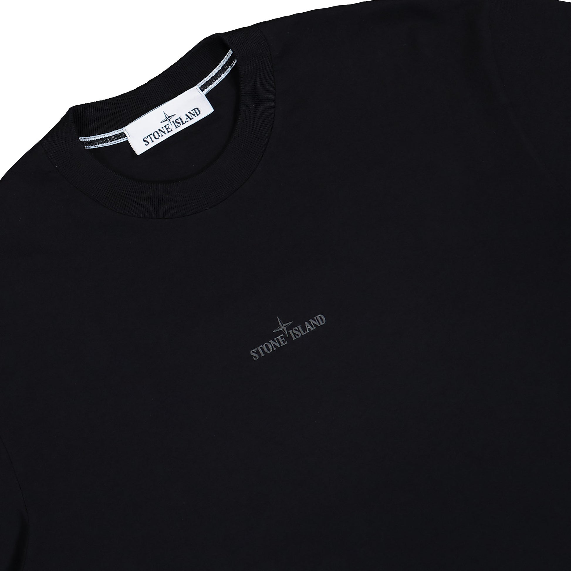 Stone Island SS T-Shirt With Industrial Print Black T-Shirt K2S152100037-S0241 V0029 Detail View 3 | Gate
