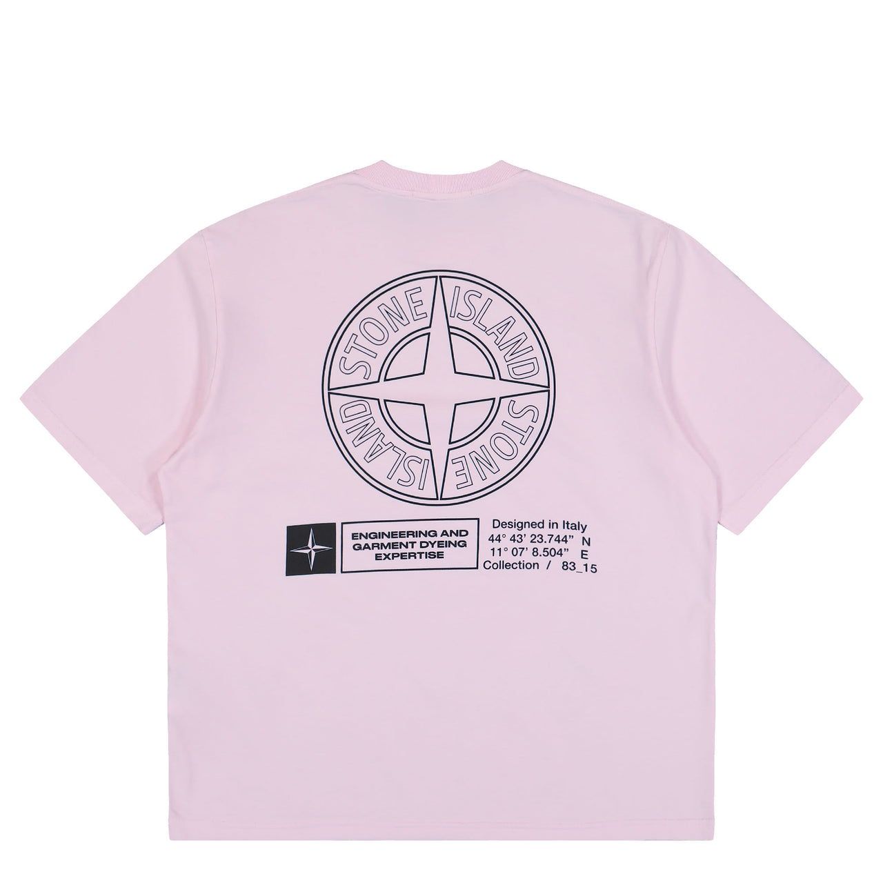 Stone Island SS T-Shirt With Industrial Print Pink T-Shirt K2S152100037-S0241 V0080 Detail View 1 | Gate
