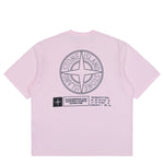 Stone Island SS T-Shirt With Industrial Print Pink T-Shirt K2S152100037-S0241 V0080 Detail View 2 | Gate
