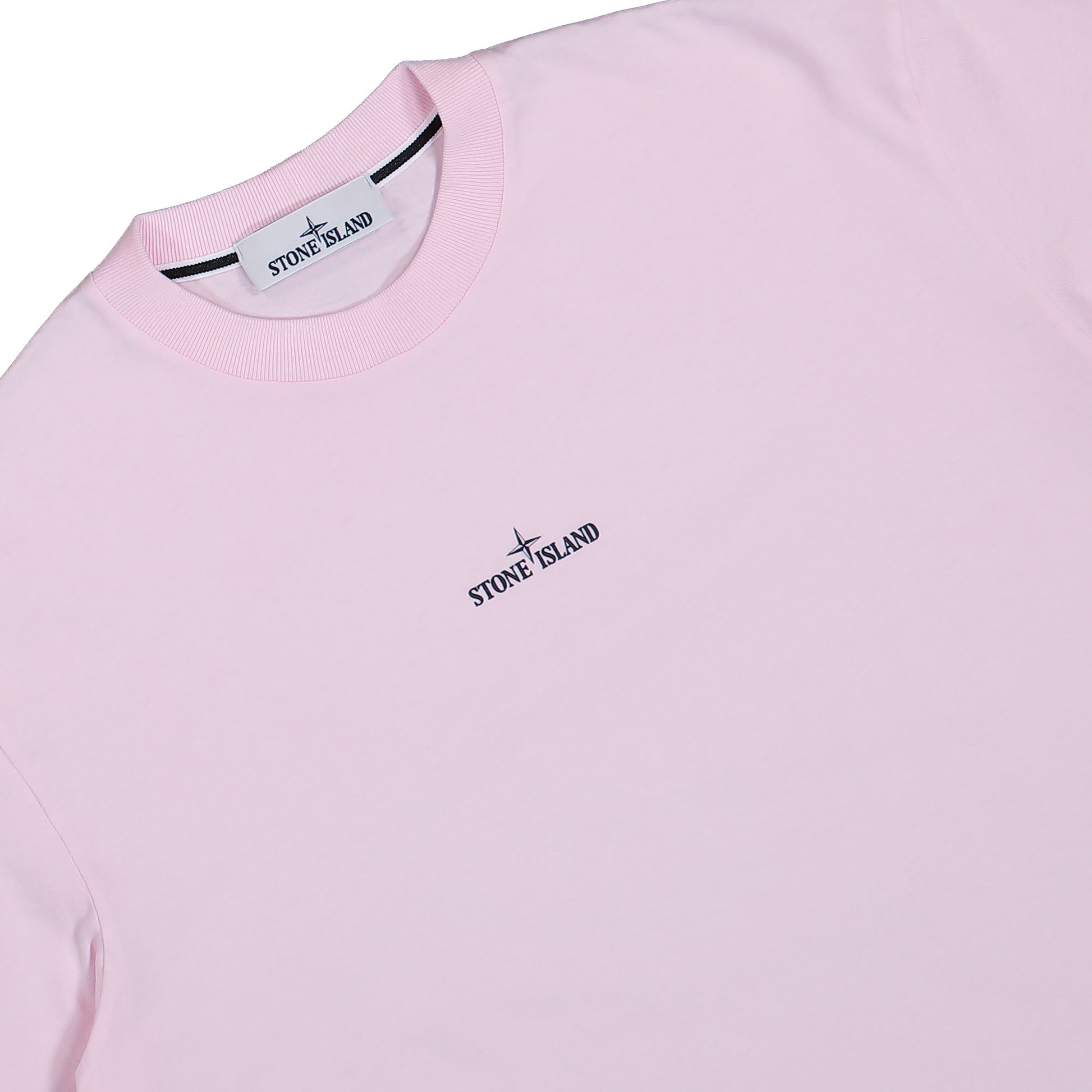 Stone Island SS T-Shirt With Industrial Print Pink T-Shirt K2S152100037-S0241 V0080 Detail View 3 | Gate