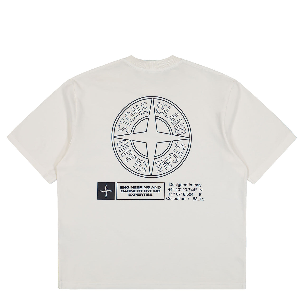 Stone Island SS T-Shirt With Industrial Print Ivory T-Shirt K2S152100037-S0241 V0093 Detail View 1 | Gate