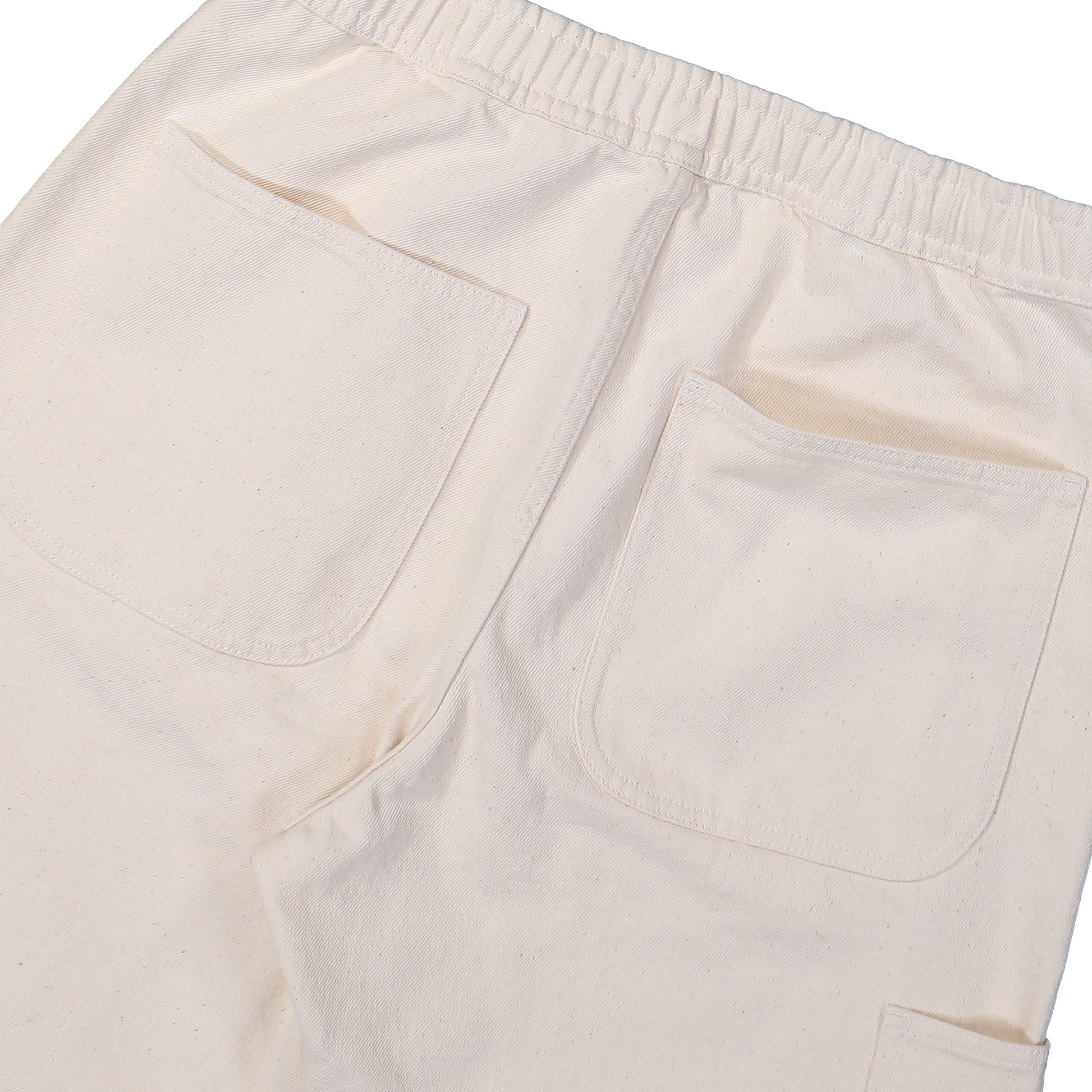 Stone Island Chino Trousers With Elasticated Waistband Ivory Denim K2S153100001-S00T1 V0093 Detail View 5 | GATE