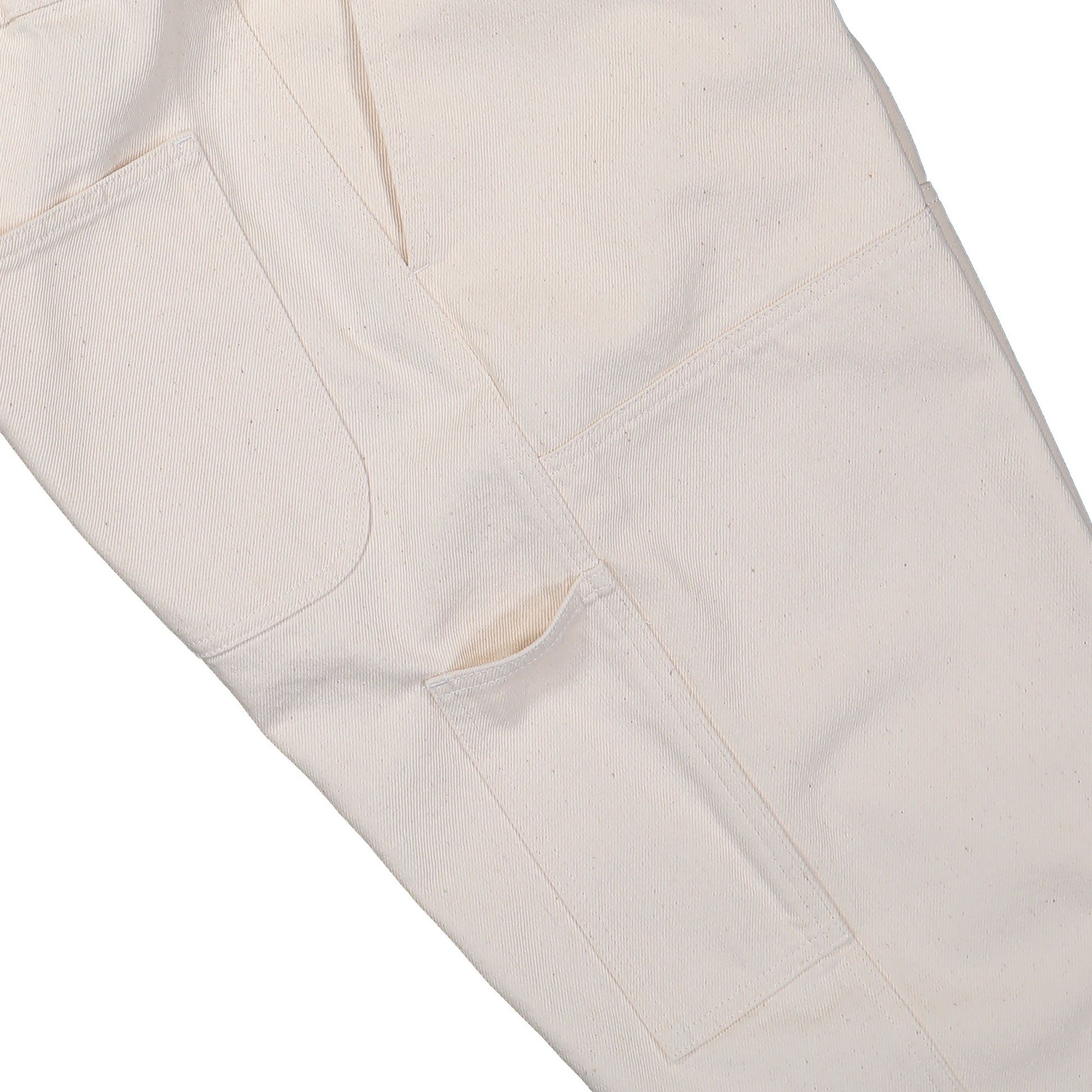 Stone Island Chino Trousers With Elasticated Waistband Ivory Denim K2S153100001-S00T1 V0093 Detail View 6 | GATE