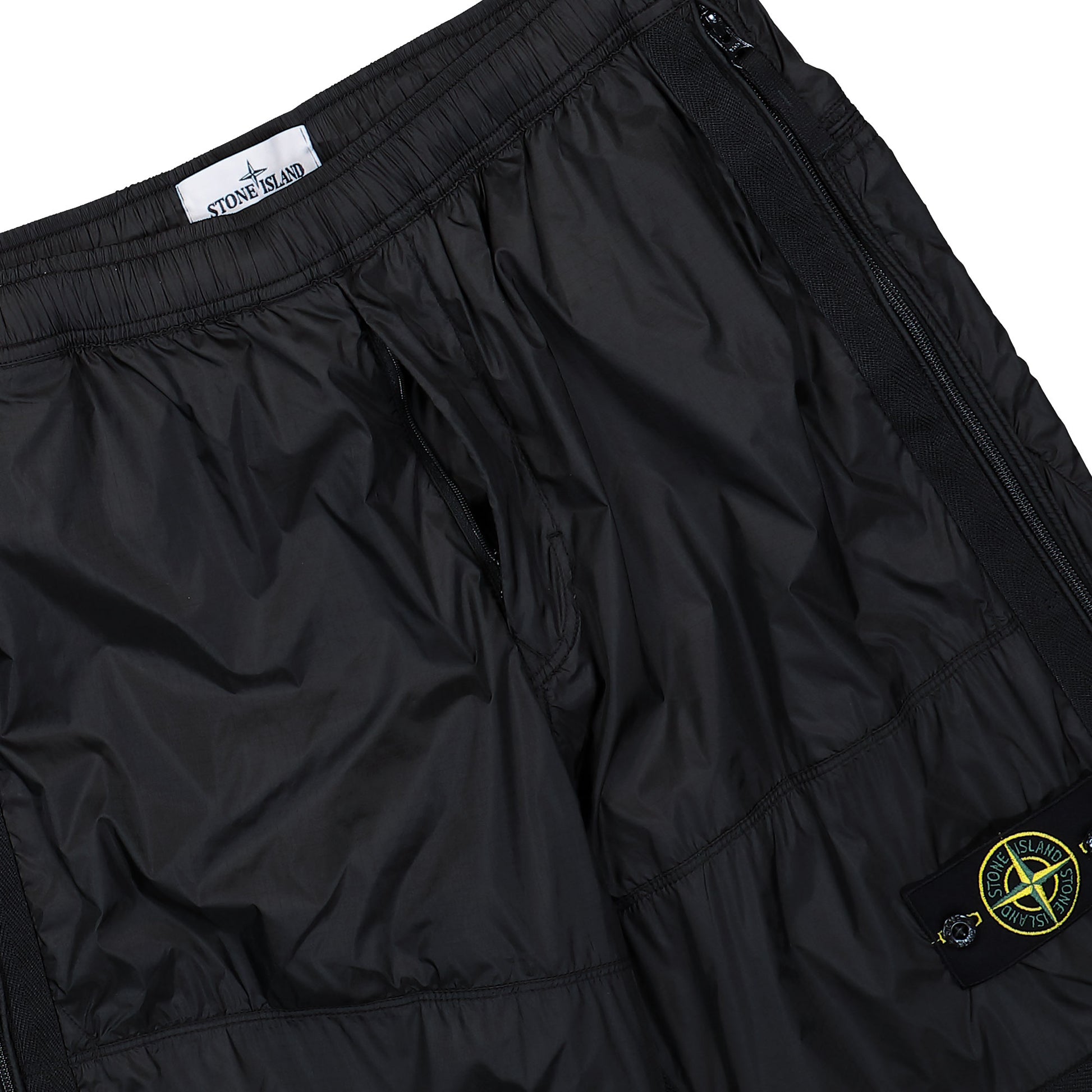 Stone Island Joggers With Zip Pockets And Adjustable Cuffs Lead Grey Pants K2S153100027-S0163 V0062 Detail View 4 | GATE