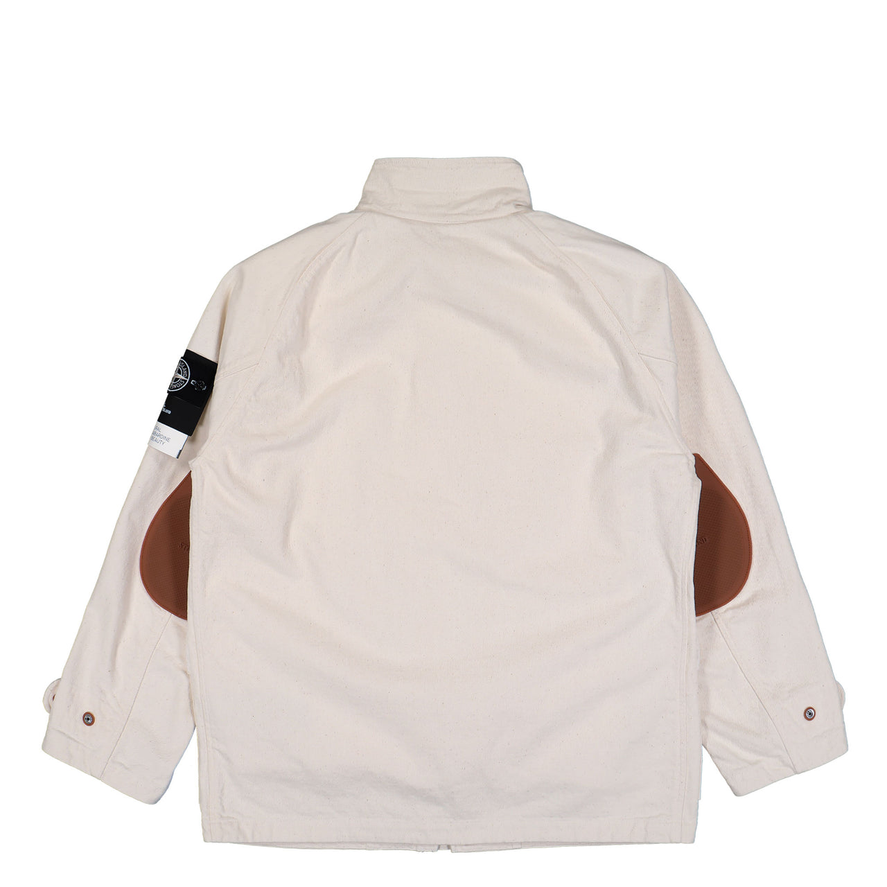 Stone Island Jacket With Detachable Lining And Elbow Patches Ivory Parka K2S154100002-S00T1 V0093 Detail View 1 | GATE