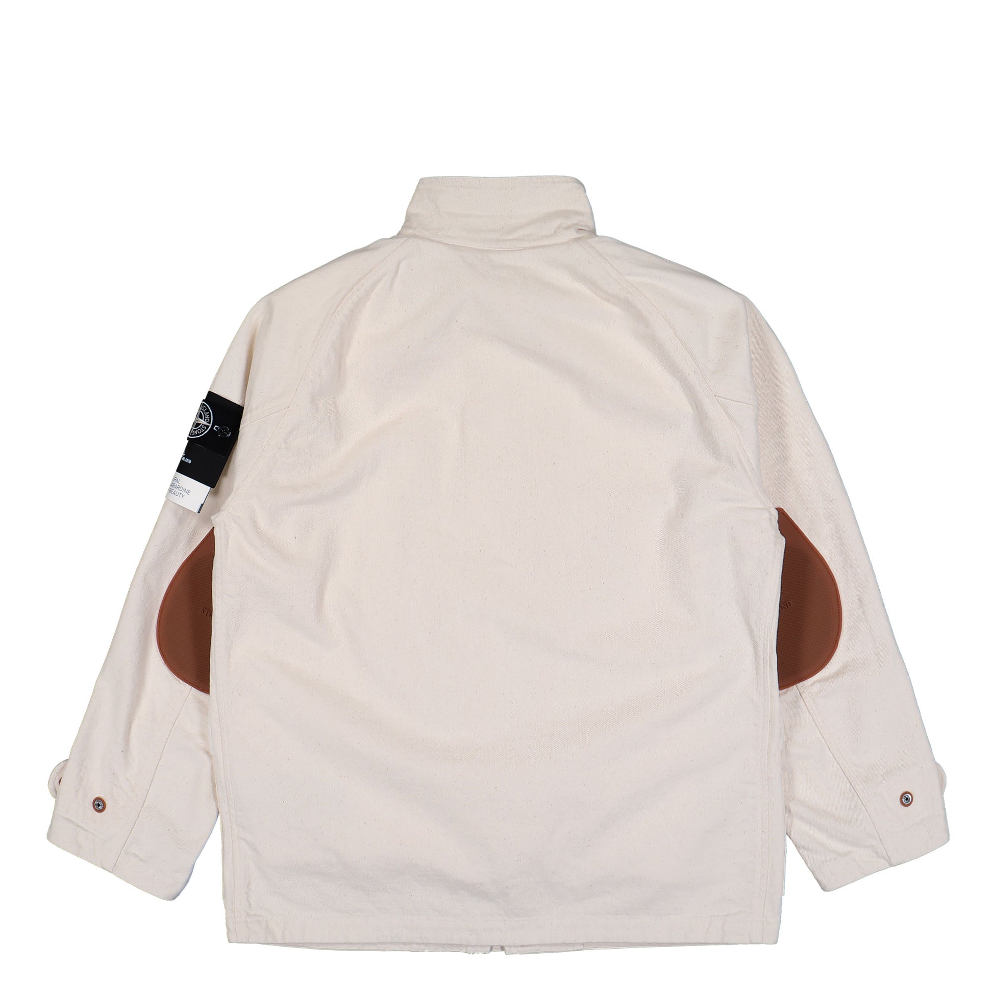 Stone Island Jacket With Detachable Lining And Elbow Patches Ivory Parka K2S154100002-S00T1 V0093 Detail View 2 | GATE