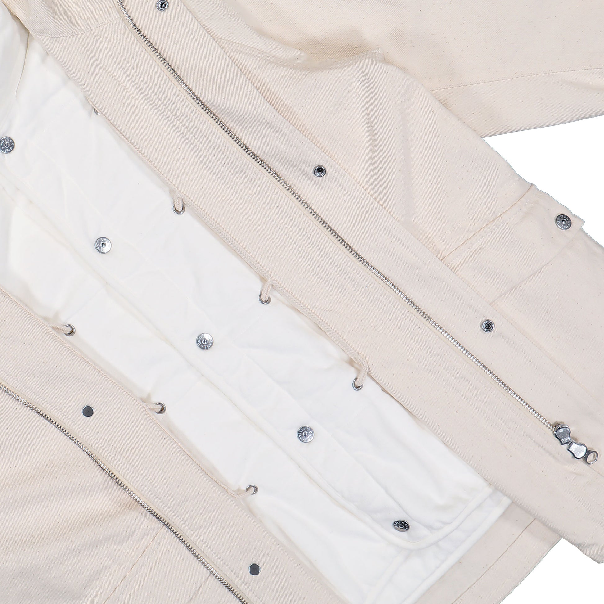 Stone Island Jacket With Detachable Lining And Elbow Patches Ivory Parka K2S154100002-S00T1 V0093 Detail View 7 | GATE